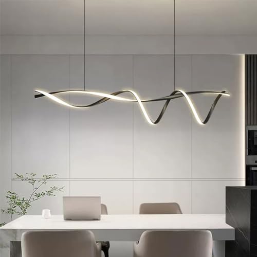 Lampe suspendue LED à intensité variable pour table longue