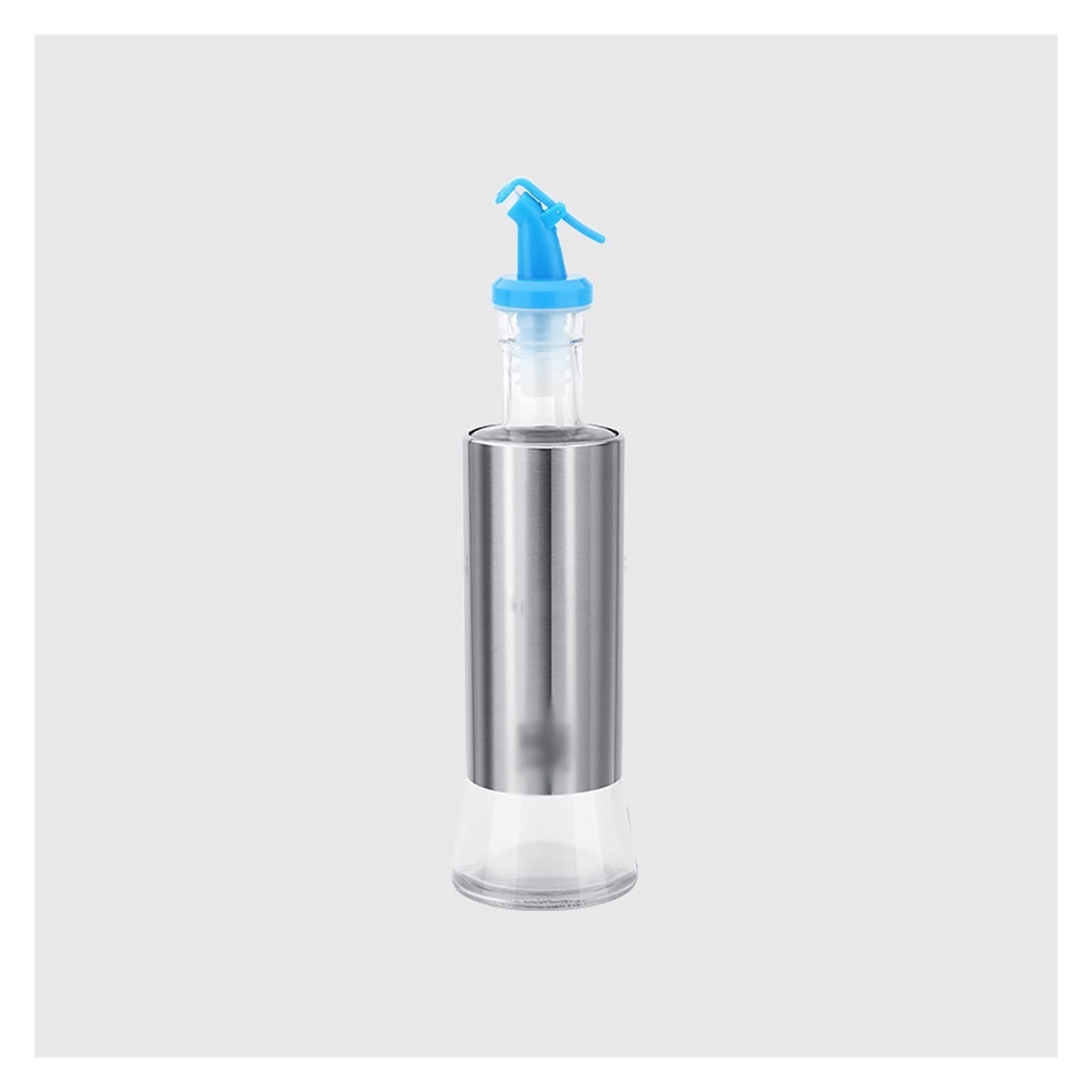 Bouteille d'huile d'olive en verre transparent anti-goutte pour vinaigre