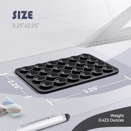 Image of Suction Phone Case, Phone Suction Sticker, Silicone Suction Phone Case for Hands-Free Mobile Accessory Holder Grip, Video Phone Accessory Compatible Mirror, Shower-Black (Pack of-1)