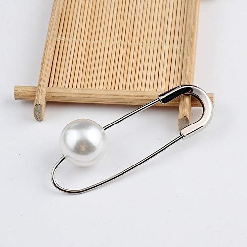 75×22mm Pearl 20mm 10-20pcs Large Safety Pin, Handmade Sweater Single Shawl Button, Used for Clothing Decoration Brooch