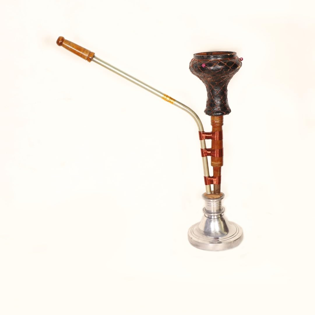 Desi Hookah Haryanvi aluminum, 18 Inch Height, 350 Gram Weight Approx-image-36