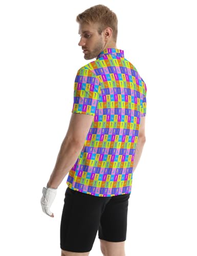 Golf Polo Shirts for Men Athletic Golf Polos Short Sleeve | Funny Golf Polos for Men,Funny Golf Shirts for Men,Moisture Wicking Short Sleeve,Men's Gifts,Gifts for Men,Funny Polo miniatura 4