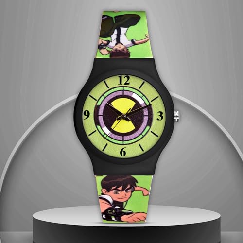 Image of Acnos Character Kid's Happy Colorful Water-Resistant Durable Watch for Boys Kids Boy with Fun Designs Adjustable Strap Positive Messages Watch for Kids