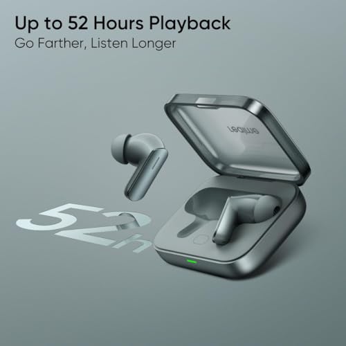 Image of Real Me Air 7 True Wireless,12.4mm Dynamic Bass Drivers,52Hrs Playtime,52dB Hybrid ANC,6 Mic ENC,360 Spatial Audio,Hi-Res LHDC,IP55 Dust & Water Resistant,BT v5.4 TWS for Apple & Android (Moss Green)