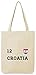 Produktbild ShirtStreet Hrvatska Croatia Fußball WM Fanfest Gruppen Premium Bio Baumwoll Tote Bag Jutebeutel Stanley Stella Trikot Kroatien, Größe: onesize,Natural