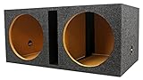Rockville RDV12 Dual 12' Vented Subwoofer Enclosure Box 1.55 Cu Ft, 3/4' MDF, Deep Bass, Durable Carpet Finish, Compact Design, for Car Audio Enthusiasts