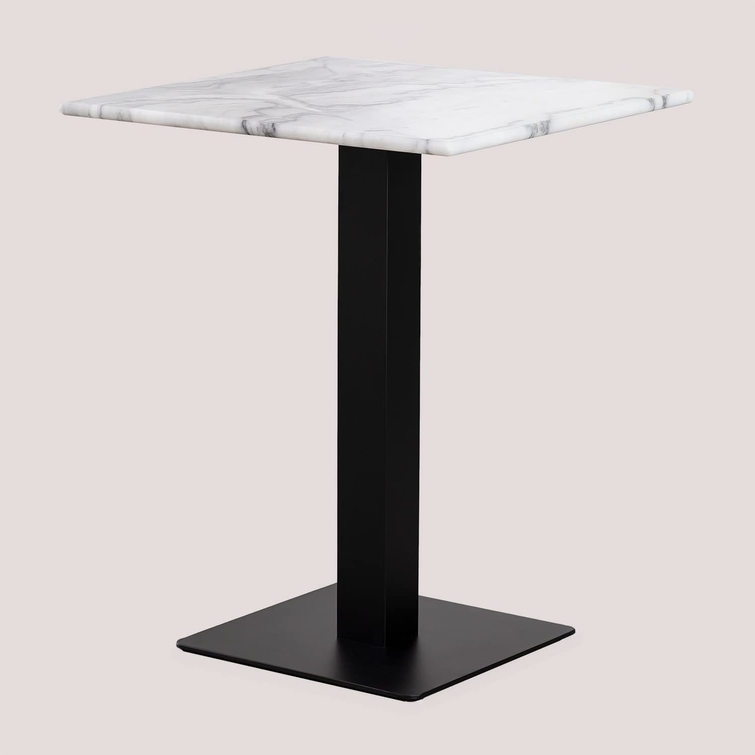 SKLUM Quadratischer Bistrotisch aus Marmor Livanto ︎ 60 cm SCHWARZ