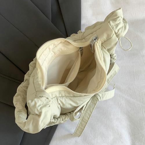 Quilted Tote Bag for Women Puffer Hobo Handbag Lightweight Quilted Padding Crossbody Dumpling Padded Shoulder Bag3