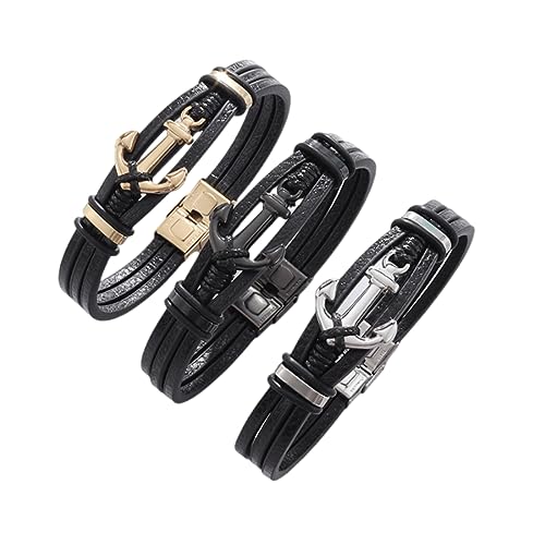 Bracelet en cuir vintage pour homme et femme style punk hip hop
