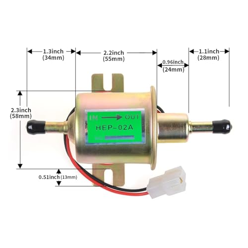 Bomba de combustible 24v HEP-02A con perno de fijación de alta gama 3