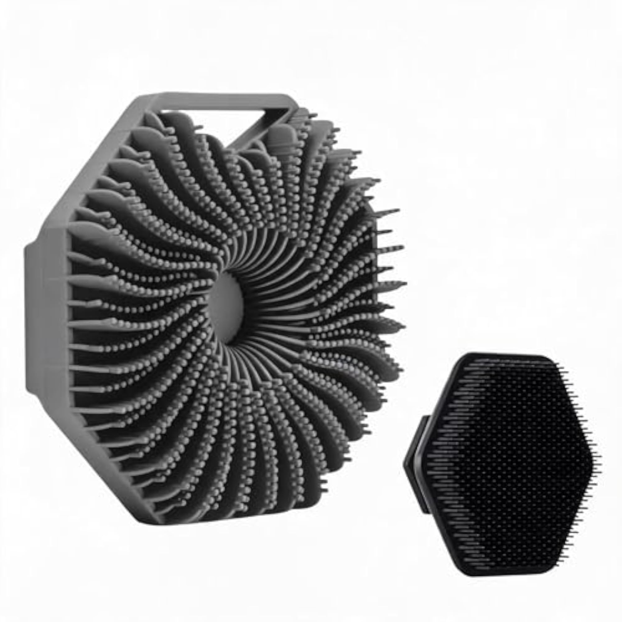 Silicone Body Bath Brush and Beard Brush, Gift Set