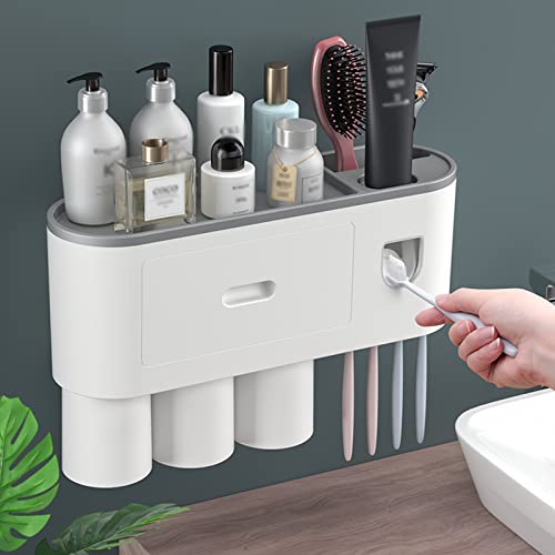 Organizer per spazzolini da denti, montaggio a