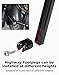 KEMIMOTO Motorcycle Highway Pegs - Universal Adjustable Foot Pegs Fits 7/8