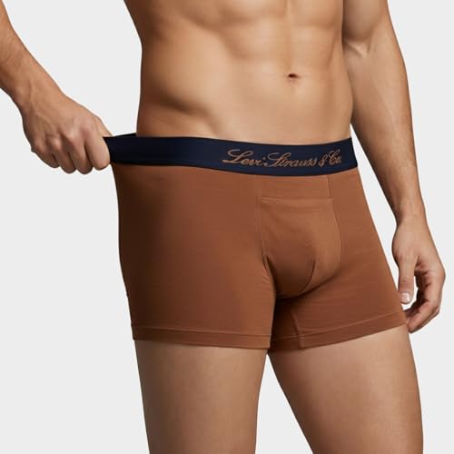 Image of Levi's Cotton Elite Trunk | Premium Men's Trunk Underwear | 4-Way Stretch | Outer Elastic Waistband | H-Pocket | Style 072 | Pack of 1