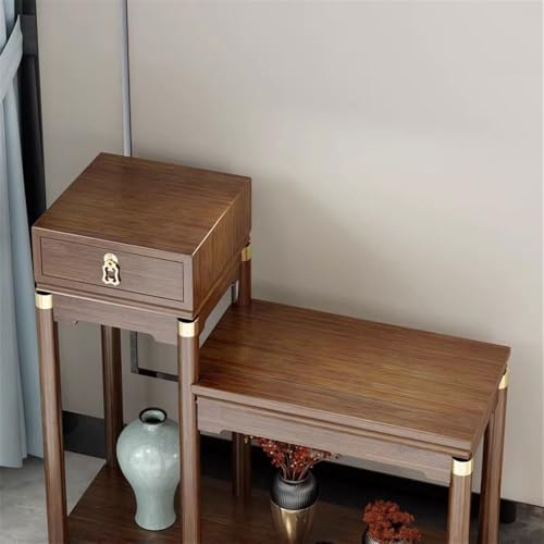 Support pour bonsaï de table chinois en bambou avec tiroir - 5