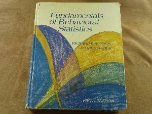 Fundamentals of Behavioral Statistics (Addison-... 020106118X Book Cover