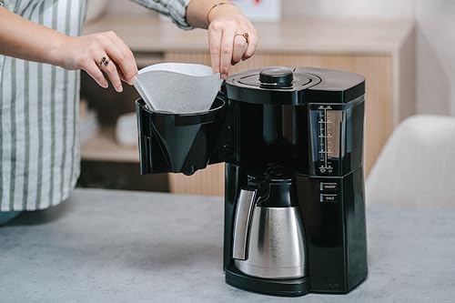 Melitta Look Therm – Kaffeemaschine mit abnehmbarem Wassertank, Filterkaffeemaschine mit Thermokanne und Tropfstopp, für bis zu 10 Tassen Kaffee, schwarz – Bild 4