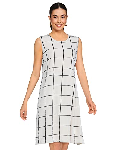 Image of Mode by Red Tape Women's Polyester Shift Midi Casual Dress