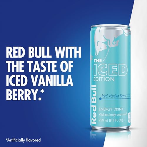 Red Bull Energy Drink, Iced Vanilla Berry, Iced Edition | contains caffeine, taurine, B-vitamins, sugar, and water, 8.4 fl oz, 24 cans (6 packs of 4) - image 9