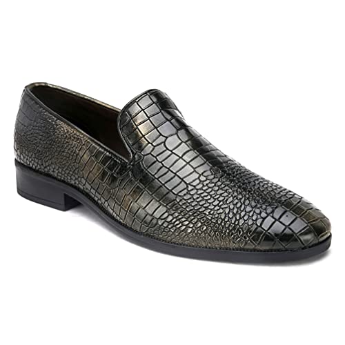 Image of San Frissco Mens Bm 2022 San Frissco Men's Loafers Handcrafted Casual Slip On Shoes Textured Upper /Soft Cushioned Footbed with TPR Sole /Comfortable Lightweight Flexible for Party, Office 9 (Copper)