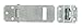 Adjustable Safety Hasp, Steel, 3-1/2 in. L