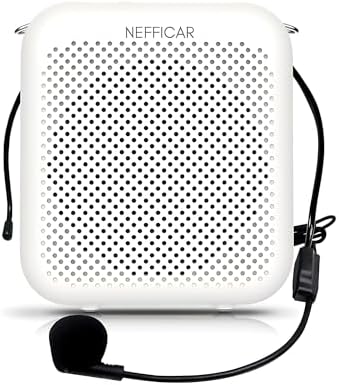 Nefficar N358 Portable Voice Amplifier for Teachers with Wired Microphone & Speaker - 30+ Hour Battery Life - Teachers Mic for Classroom - 205g