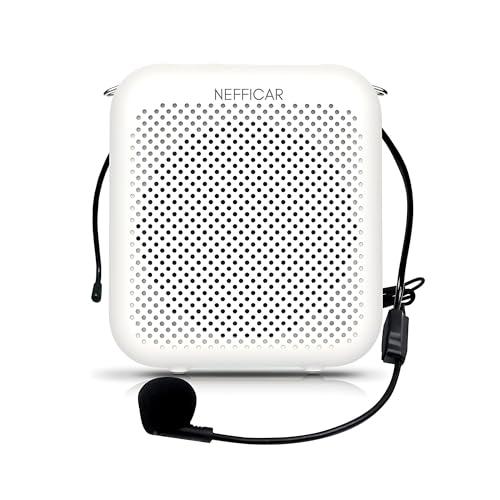 Nefficar N358 Portable Voice Amplifier for Teachers with Wired Microphone & Speaker – 30+ Hour Battery Life – Teachers Mic for Classroom – 240g