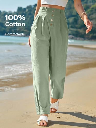 Image of LITZO Women High Rise High Waist Trousers Flared Korean Style Formal Pants with Wide Baggy Fit| Elegant Workwear for Office, College & Events (L-198-200)