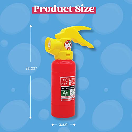 Automatic Bubble Maker Fire Extinguisher Bubble Blower Machine with Bubble Solution (230 ml) for Kids, Indoor and Outdoor Play, Summer Themed Party and Birthday Gift