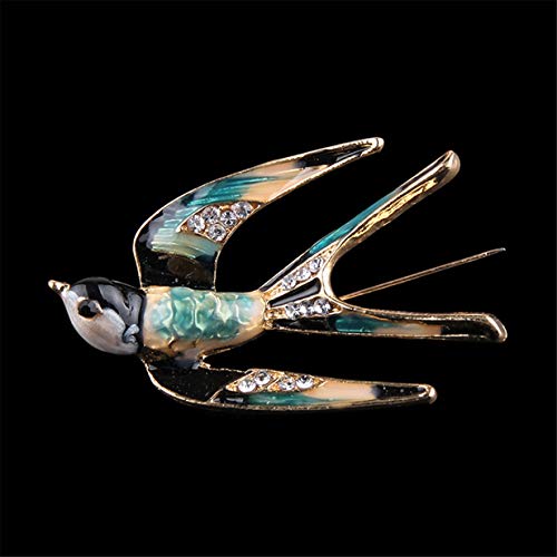 Lalang Lovely Crystal Swallow Animal Brooch Bird Lapel Pin Badge Women Accessories #TOP2