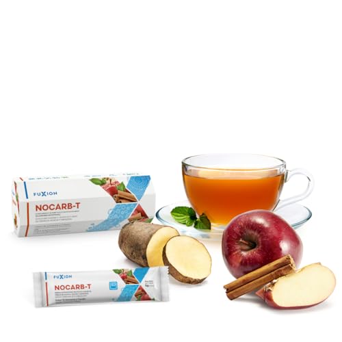 NOCARB T Té de Fibras Solubles, Yacon, Manzana, Canela y Green Tea. Te divina solucion para Control de Azúcar y Carbohidratos. Infusiones sin azucar. Tea bags de 5g (Pack 07, 35.0, gramo)