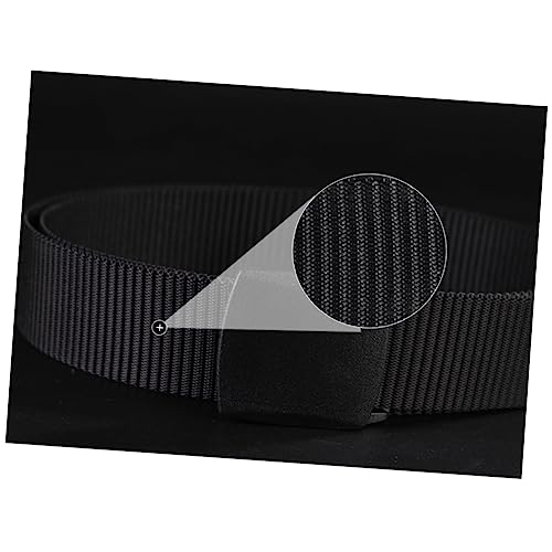 Men's Belt Canvas Web Belt Automatic Buckle Non-metallic Airport-friendly for Jeans Pants2