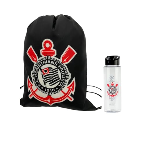 Kit Mochila e Garrafa Corinthians Oficial - Sude