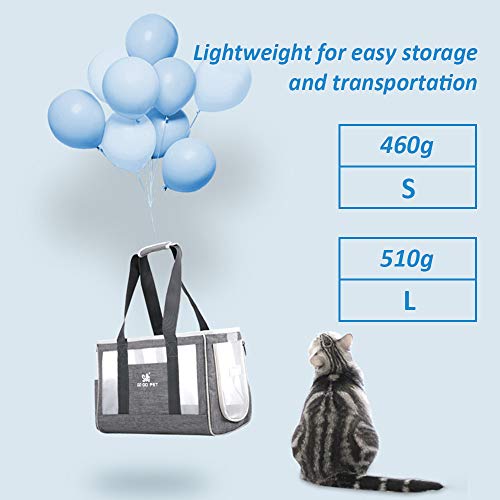 Azesobo Portador portátil de cães e gatos de estio Gatos Bolsa de viagem para animais de estio proje
