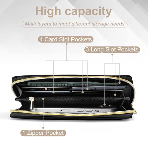 Knights Templar Crusader Cross Wristlet Wallets for Men Women Leather Purse Clutch Cute Card Holder4