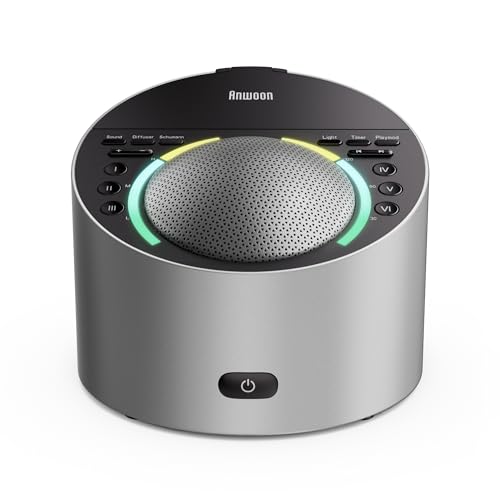 White Noise Sound Machine & Soothing Light | Optional Expan.