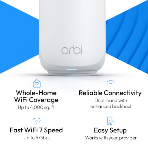 NETGEAR Orbi 360 Series WiFi 7 Mesh System, Up to 4,000 sq ft., 2 Pack - image 2