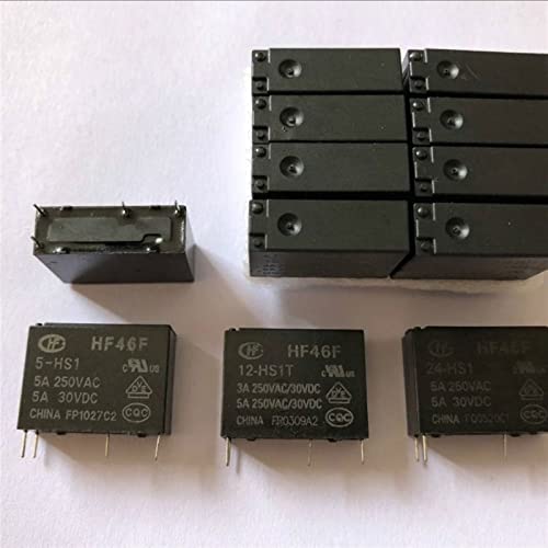Relais HF46F-24-HS1 5A composant commutation 4 broches 24V