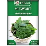 TKE Farms & Gardens - Mugwort Seeds for Planting, 500 mg Packet, 4000+ Non-GMO Heirloom Herb Seeds, Fast-Growing Perennial Herb, Includes Easy Planting Instructions
