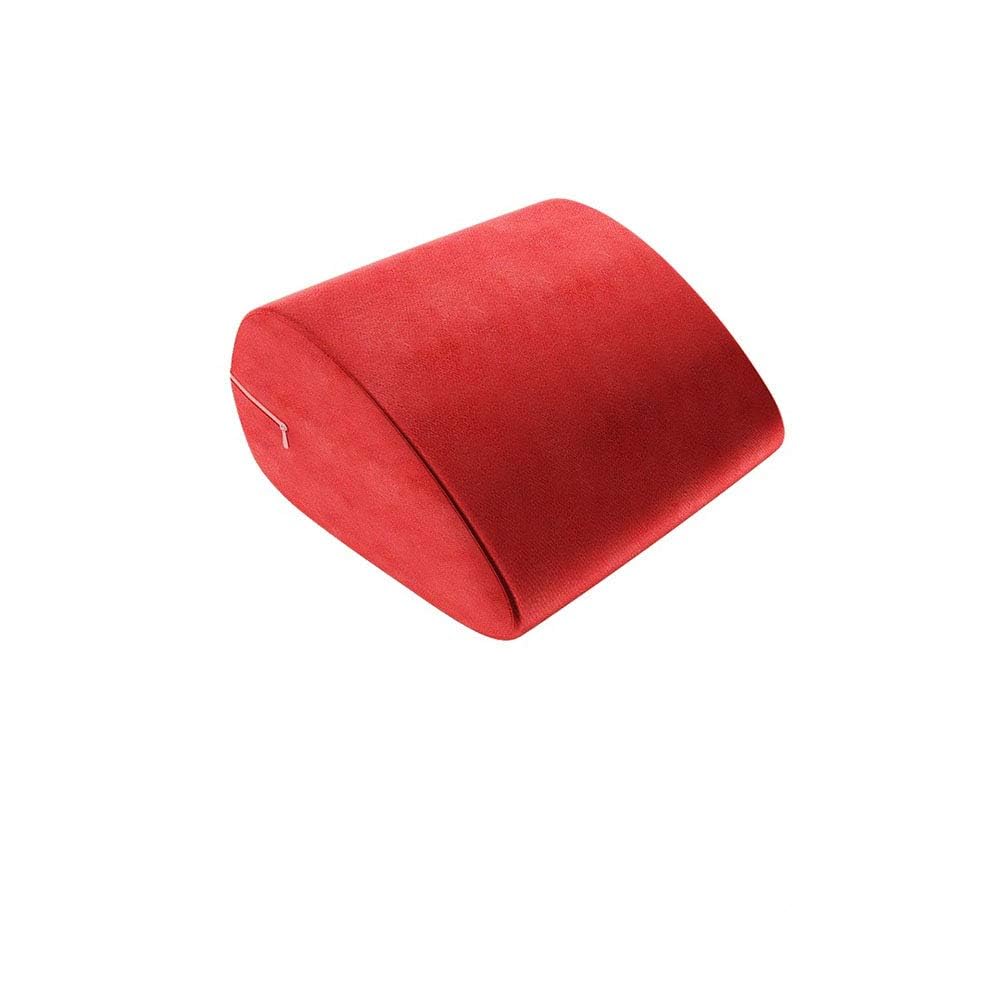 Luvottica Romantic Red Pillow for Multiposition Support | Suede Fabric | Wedge Pillow | Promotes Better Posture and Spinal Alignment | Back Support Pillow (Color: Red, Washable Cover)-image-16