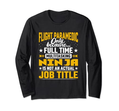 Flight Paramedic Job Title - Flight Medical Assistant EMT Manga Larga