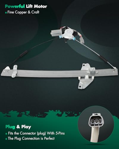 Image of SCITOO Front Left Power Window Regulator with Motor Fit for 1996-2000 for Toyota RAV4, 741-134