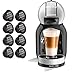 Dolce gusto mini me - Macchina da caffè automatica, 15 bar, caffettiera espresso e altre bevande in degustazione (Mini me grigio e 8 capsule Espresso intenso), YYY3888FD
