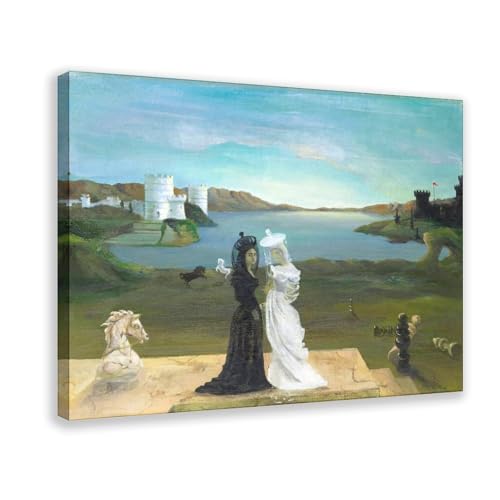 Impression sur toile The Chess Queens Muriel Streeter de 20x30 cm pour deco salon