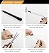 [JUMP Yuedong] Jump Rope Beaded Jump Rope, Skipping Rope Adjustable for Adult Kids, Tangle-Free Speed Rope for Double Dutch Boxing Workout Exercise Fitness Weight Loss (Handle Style 1 - Black)