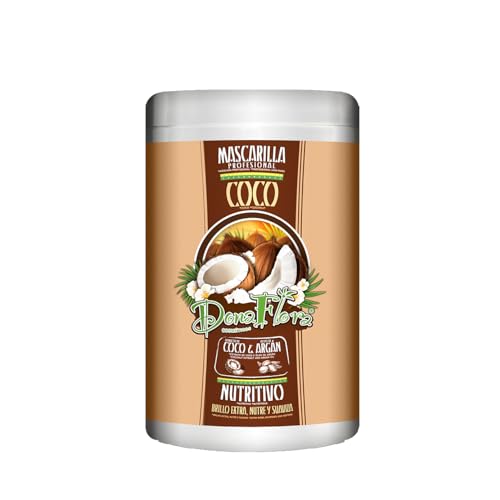 Dona Flora - Mascarilla Nutritiva de Coco & Argán - Hidratación Intensa - Reparación Profunda - Brillo Natural - Para Cabello Seco y Dañado - 1 kg