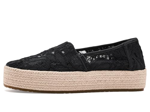 Image of TOMS Women's Valencia Platform Espadrille, Textile Upper, OrthoLite Insole