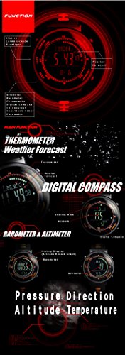 LAD WEATHER Swiss Sensor Watches with Digital Compass Altimeter Weather Forecast Barometer