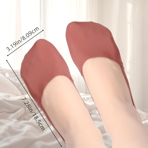 6 Pairs No Show Socks Women Non Slip Nylon Low Cut Invisible Liner Footies Thin Footies Boat Silky Ankle Short Socks for Loafers Flats Loafers Lightweight Soft Stretchable Girl2