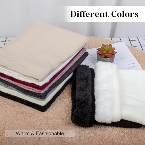 3 Pack Neck Warmer for Women Cold Weather Knit Winter Scarf Thick Infinity Neck Gaiter for Men Women2